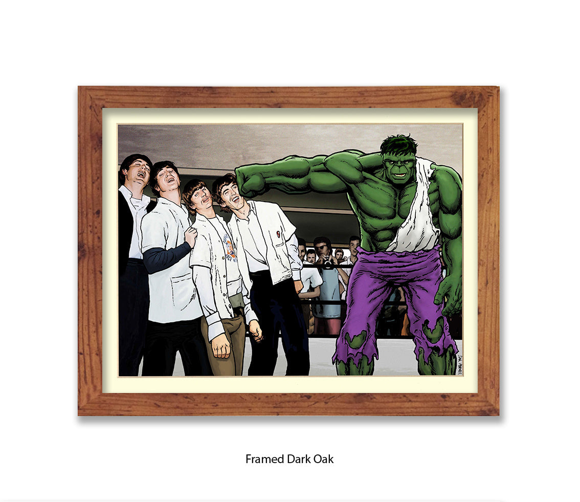 Hulk And The Beatles Dan Avenell Art Print