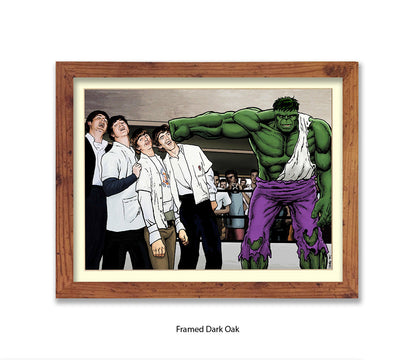 Hulk And The Beatles Dan Avenell Art Print