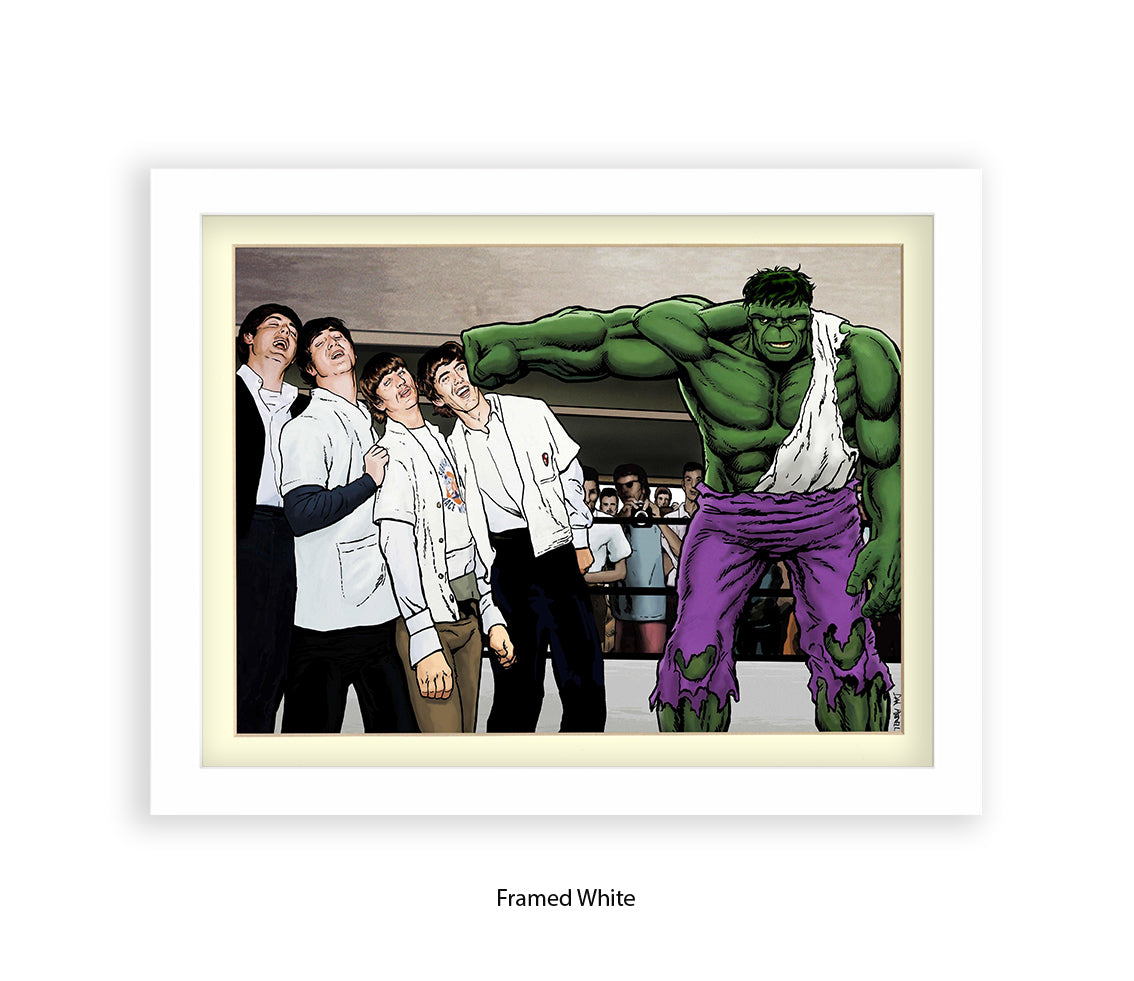 Hulk And The Beatles Dan Avenell Art Print