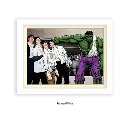 Hulk And The Beatles Dan Avenell Art Print