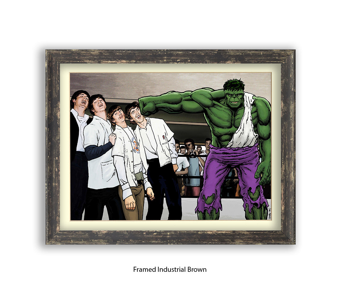 Hulk And The Beatles Dan Avenell Art Print