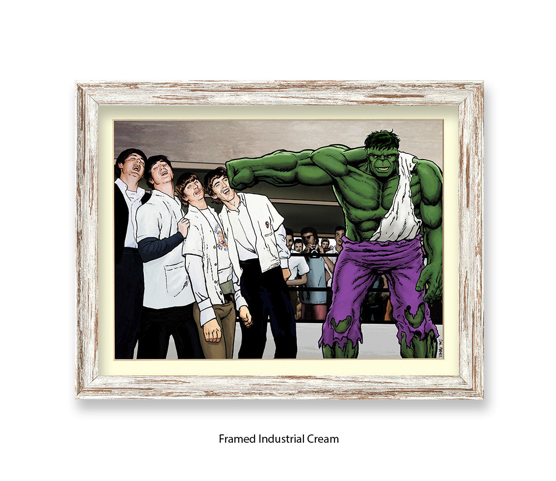 Hulk And The Beatles Dan Avenell Art Print