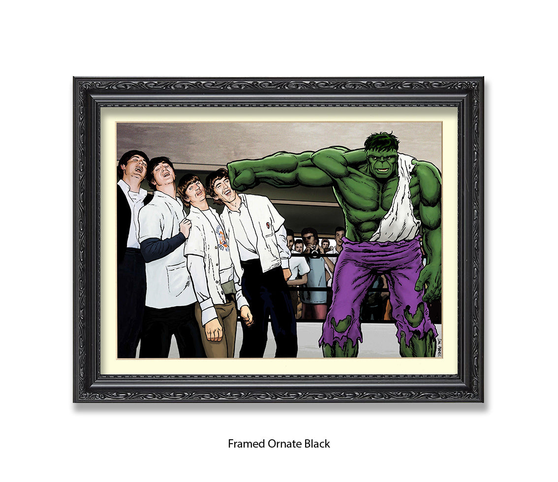 Hulk And The Beatles Dan Avenell Art Print