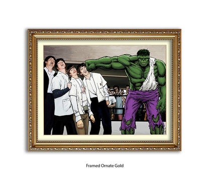 Hulk And The Beatles Dan Avenell Art Print