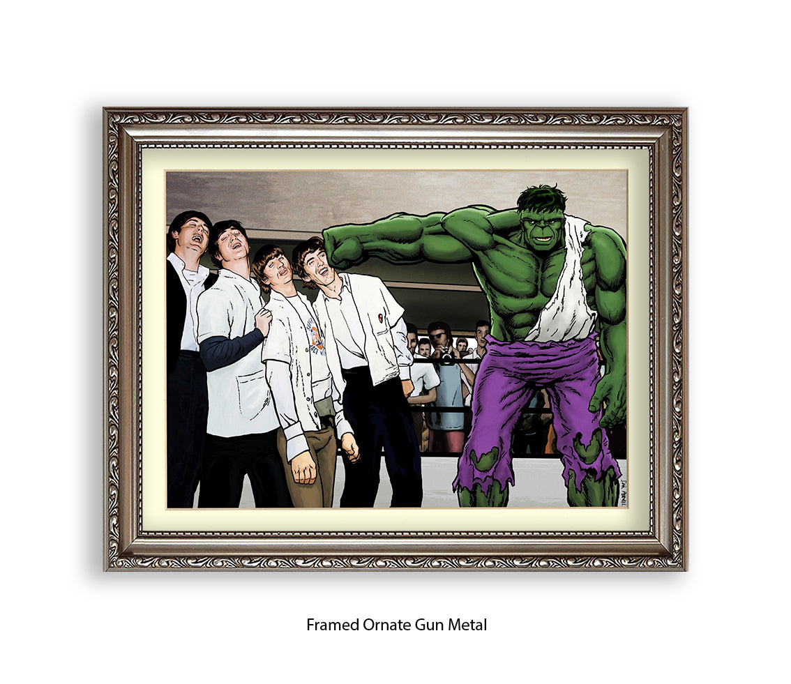 Hulk And The Beatles Dan Avenell Art Print