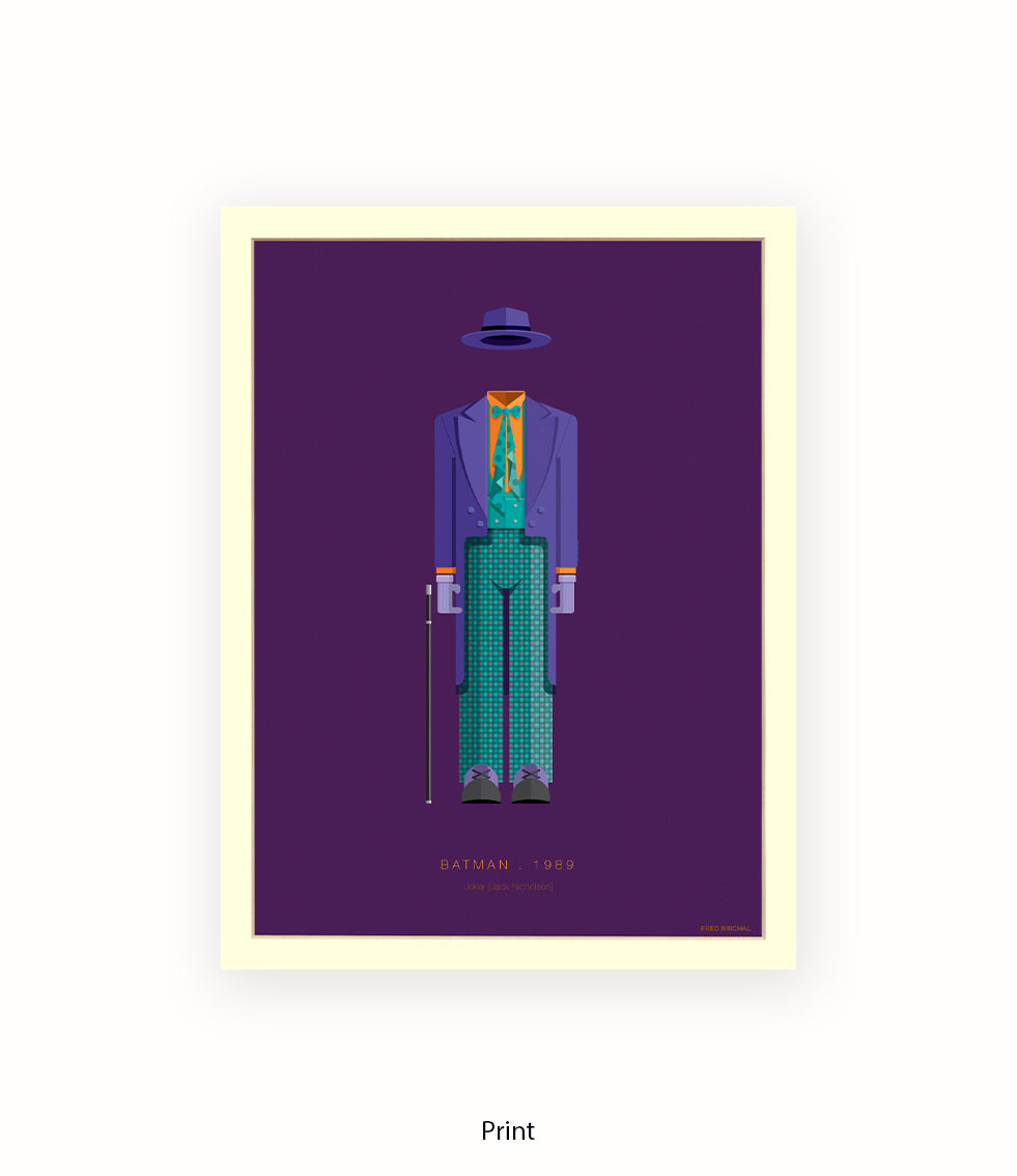 Batman Joker Jack Nicholson  Fred Birchal Art Print