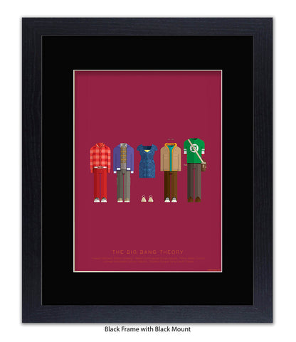 Big Bang Theory 5 Characters Fred Birchal Art Print