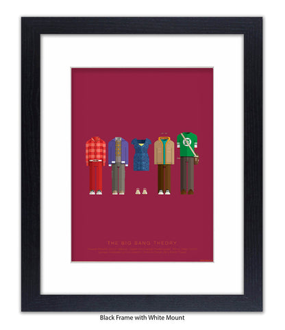 Big Bang Theory 5 Characters Fred Birchal Art Print