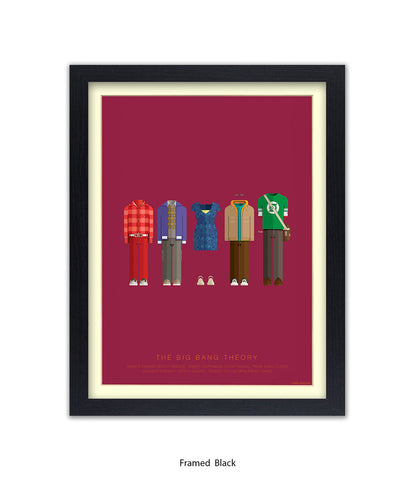 Big Bang Theory 5 Characters Fred Birchal Art Print
