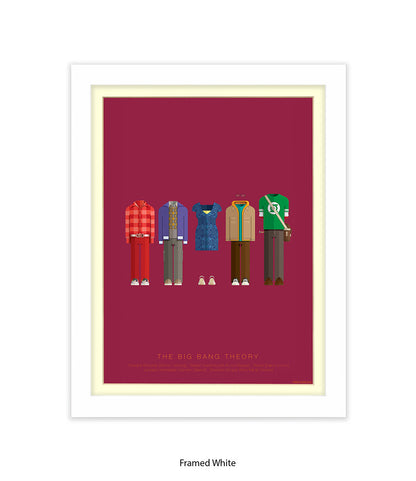 Big Bang Theory 5 Characters Fred Birchal Art Print