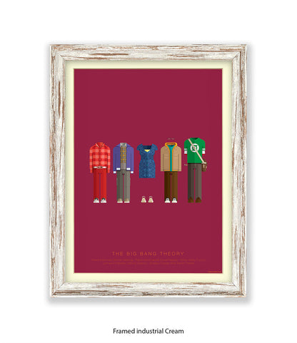 Big Bang Theory 5 Characters Fred Birchal Art Print