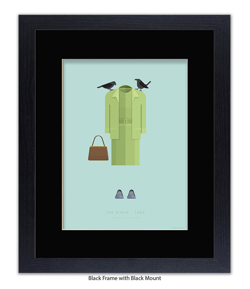Birds Hitchcock  Fred Birchal Art Print