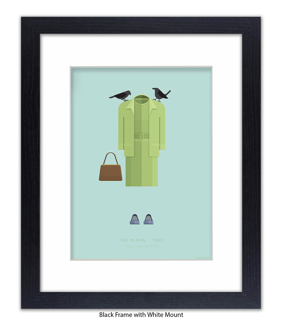 Birds Hitchcock  Fred Birchal Art Print