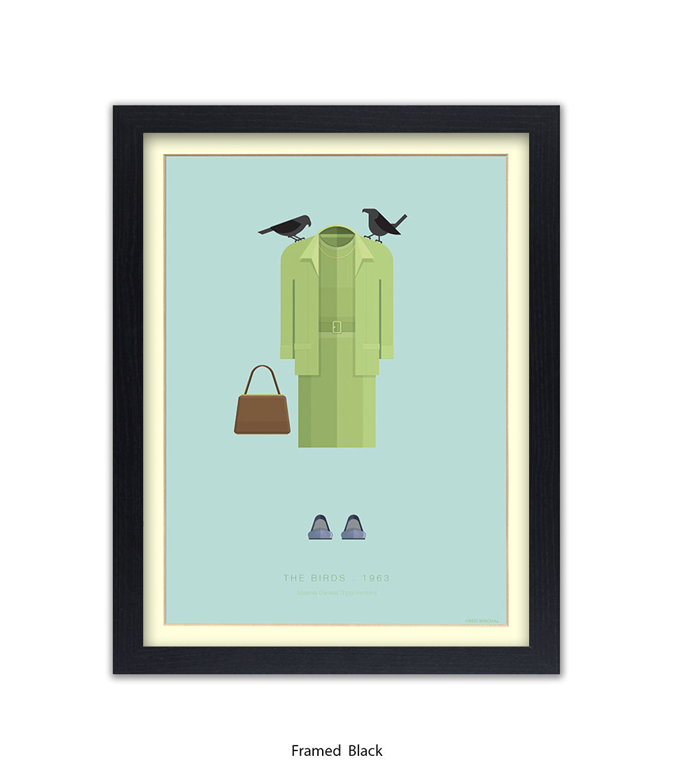 Birds Hitchcock  Fred Birchal Art Print