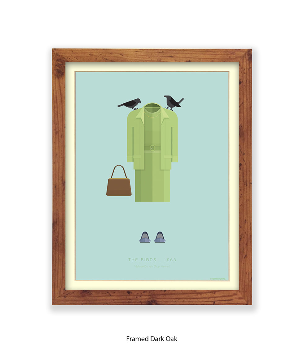 Birds Hitchcock  Fred Birchal Art Print