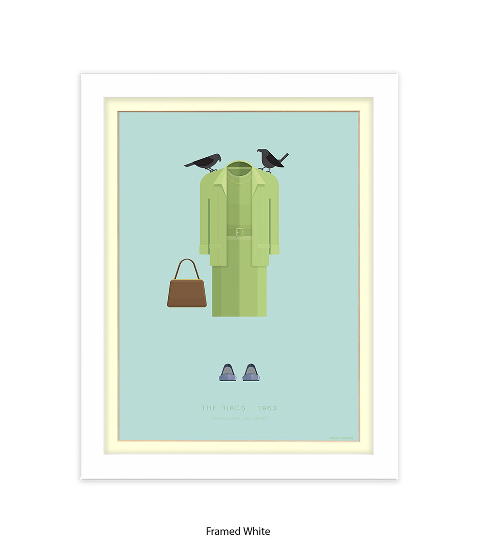 Birds Hitchcock  Fred Birchal Art Print