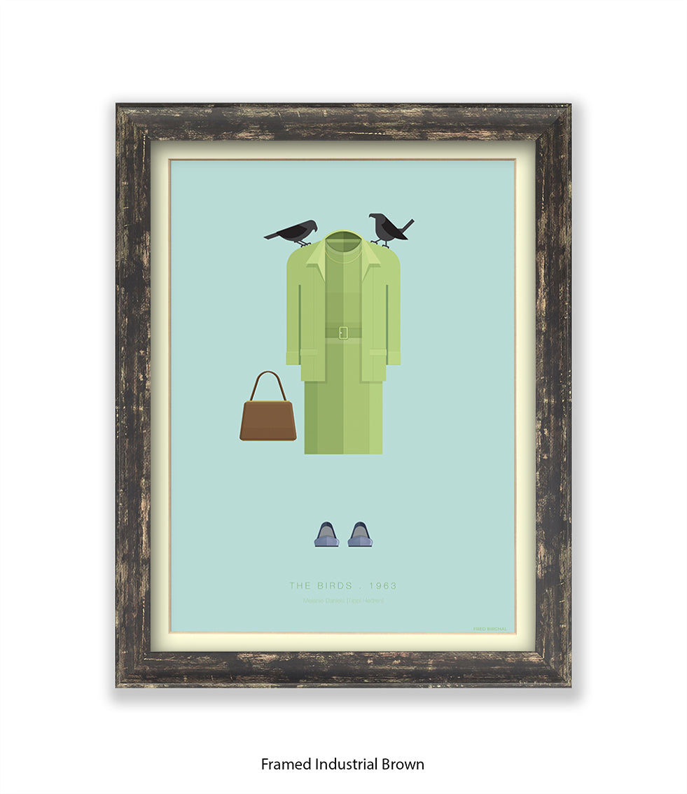 Birds Hitchcock  Fred Birchal Art Print