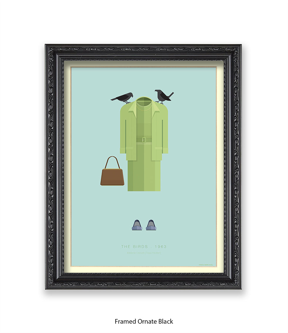 Birds Hitchcock  Fred Birchal Art Print