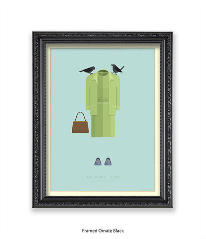 Birds Hitchcock  Fred Birchal Art Print