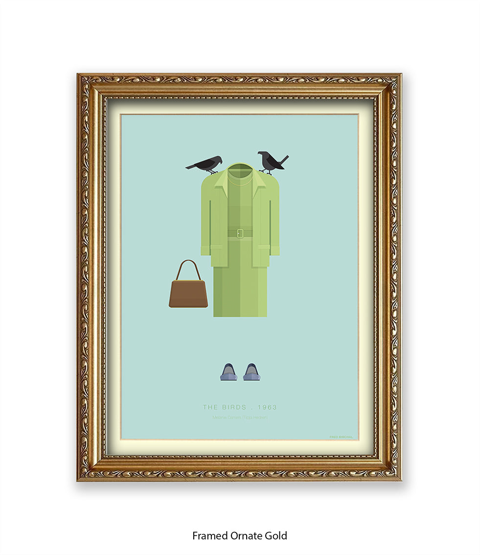 Birds Hitchcock  Fred Birchal Art Print
