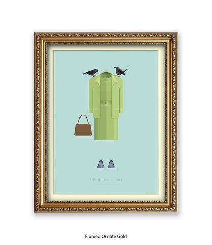 Birds Hitchcock  Fred Birchal Art Print