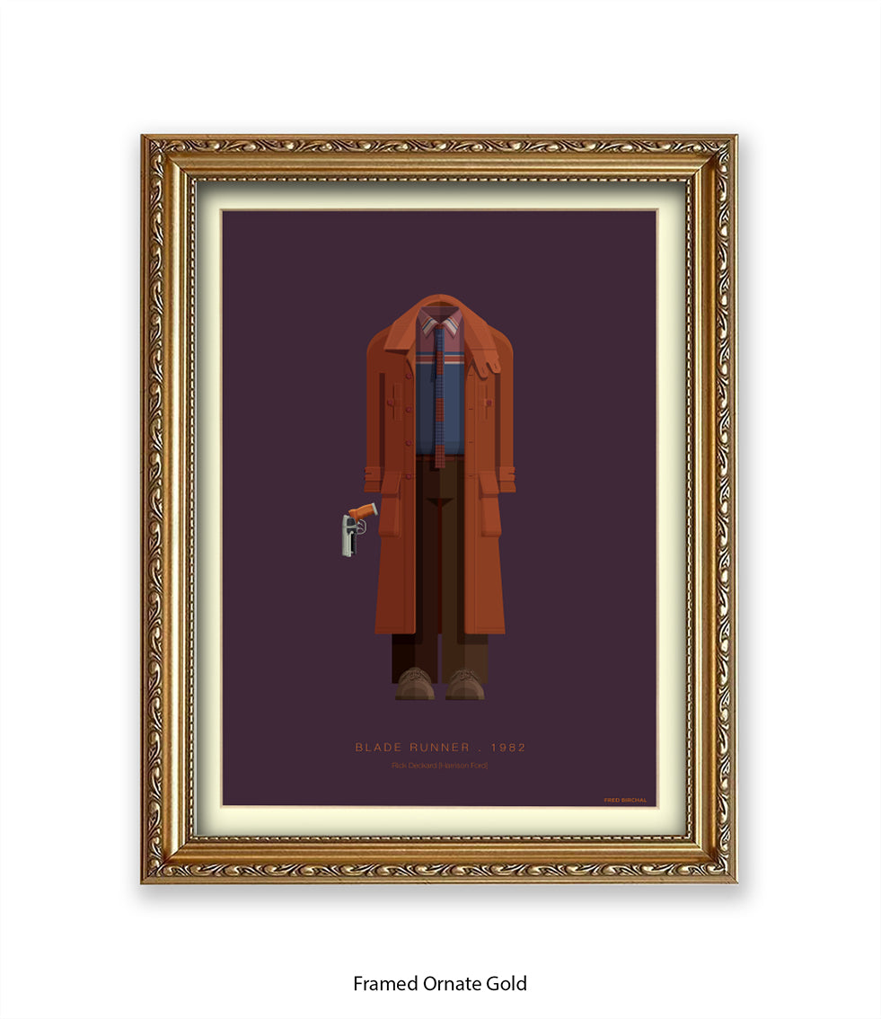 Blade Runner Rick Fred Birchal Art Print