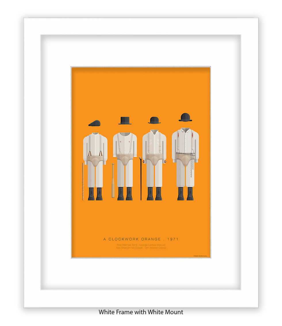 Clockwork Orange Fred Birchal Art Print