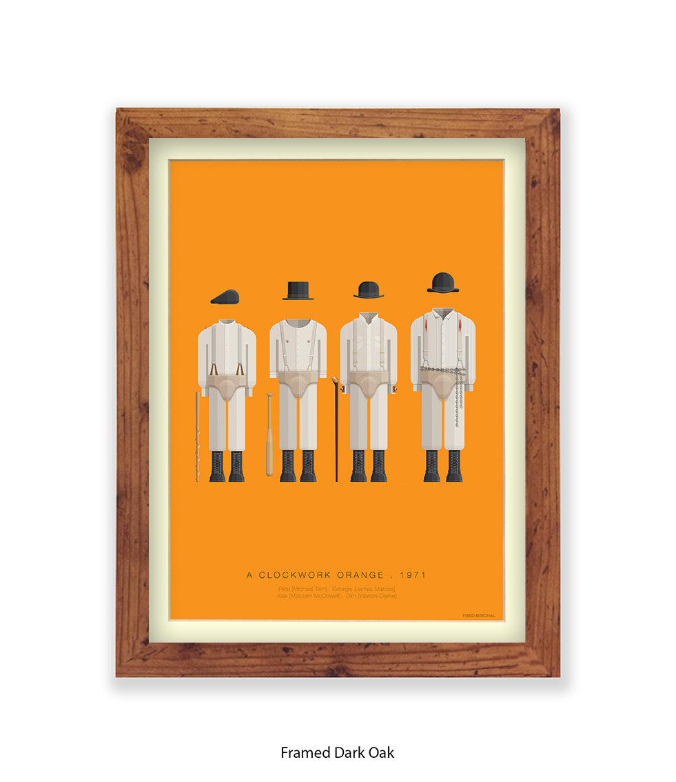 Clockwork Orange Fred Birchal Art Print