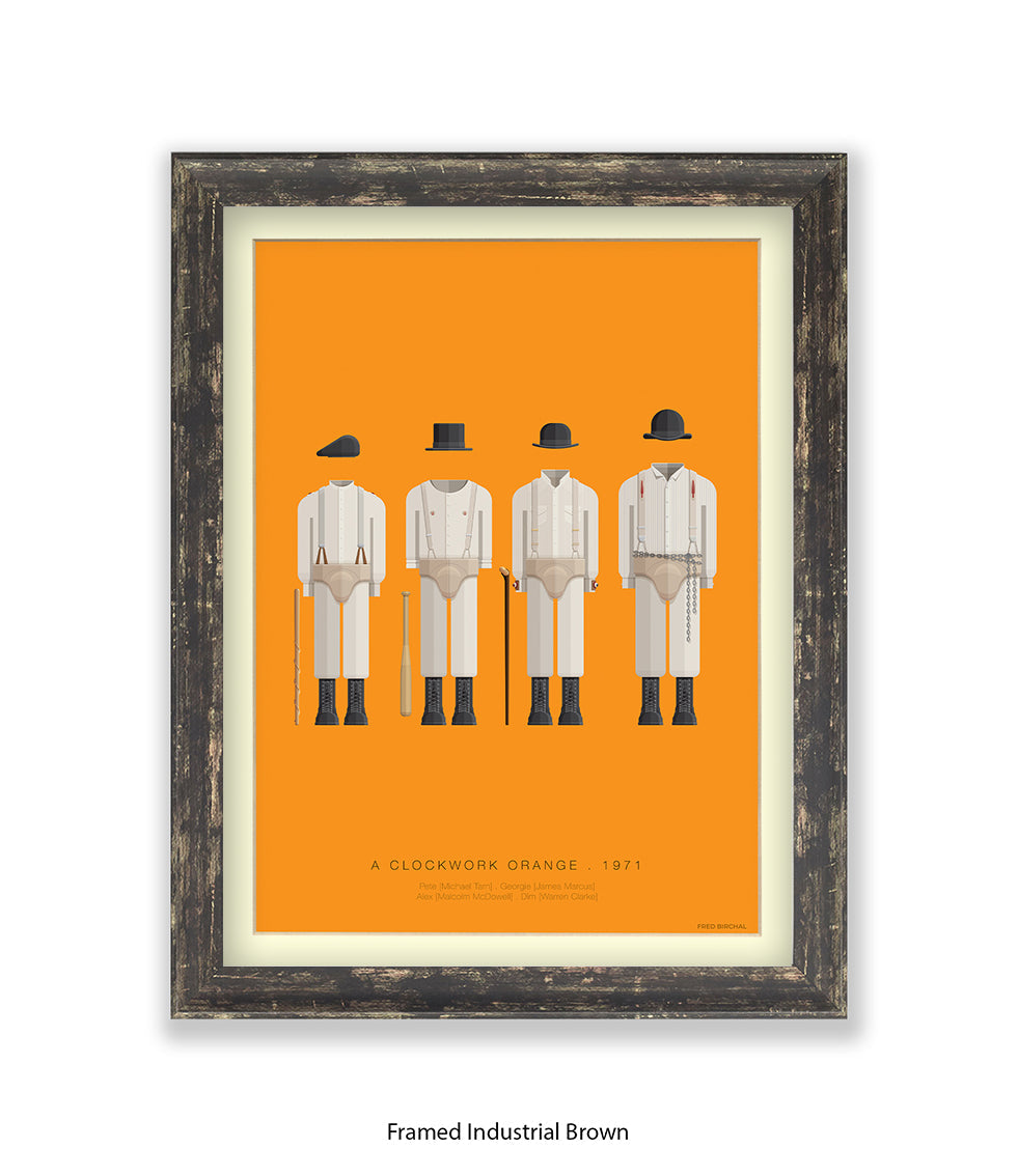 Clockwork Orange Fred Birchal Art Print
