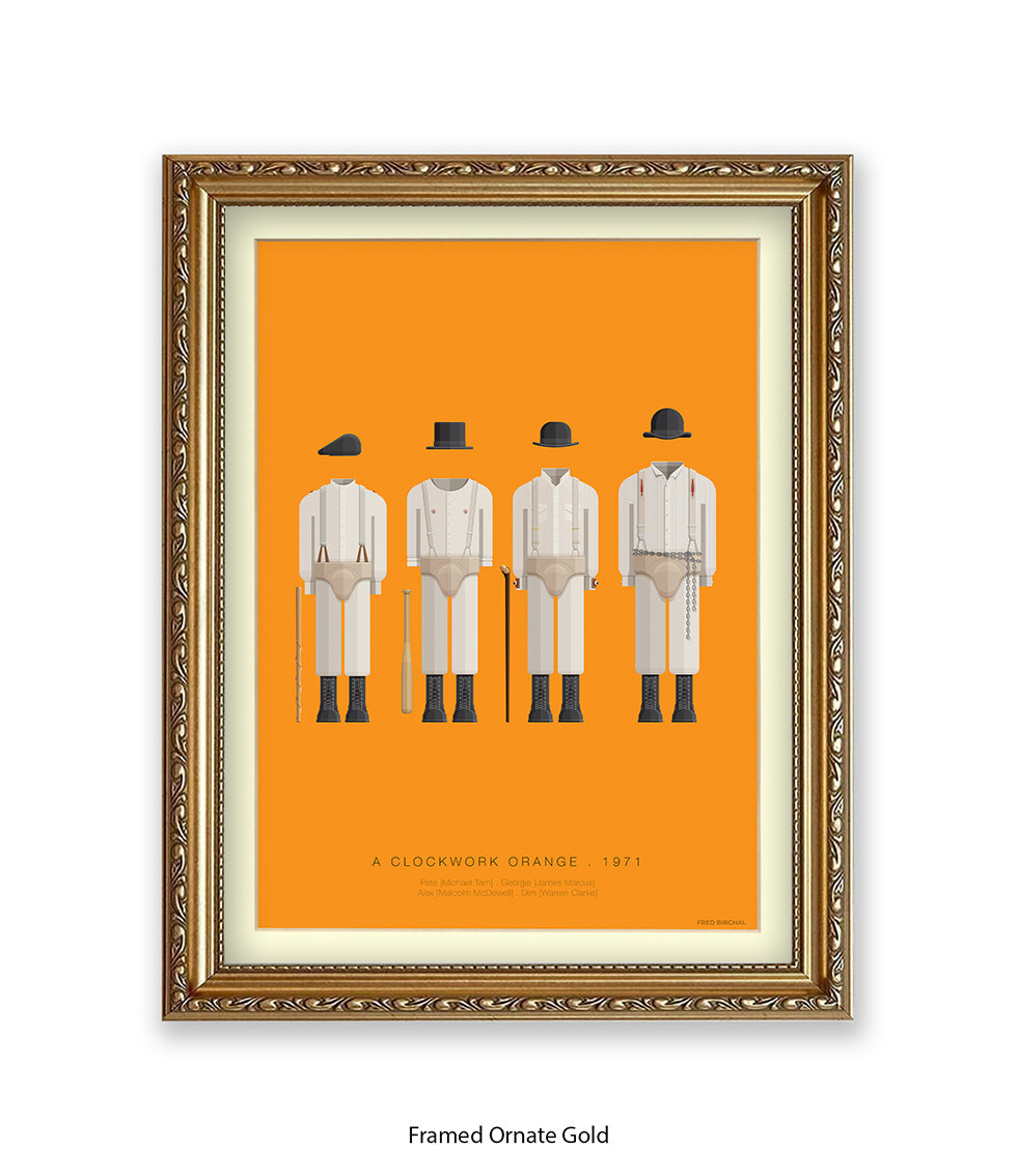Clockwork Orange Fred Birchal Art Print