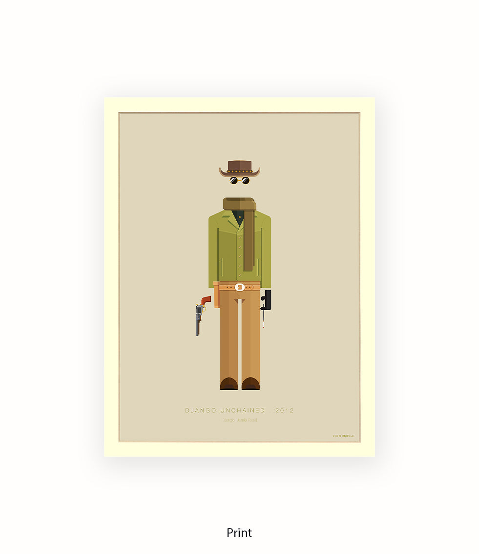 Django Unchained Fred Birchal Art Print