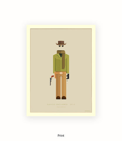 Django Unchained Fred Birchal Art Print