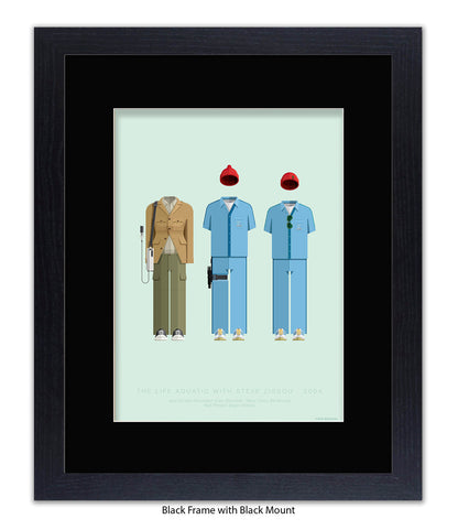 Life Aquatic Characters Fred Birchal Art Print