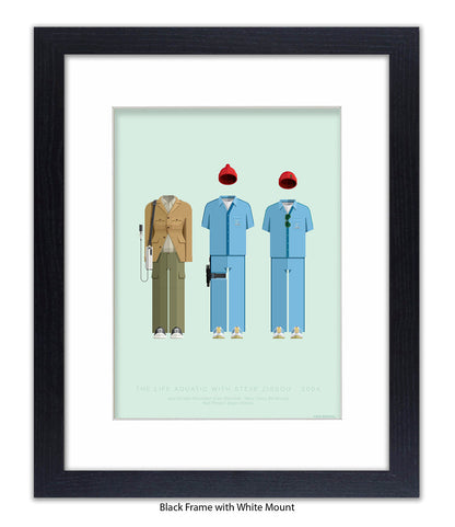 Life Aquatic Characters Fred Birchal Art Print