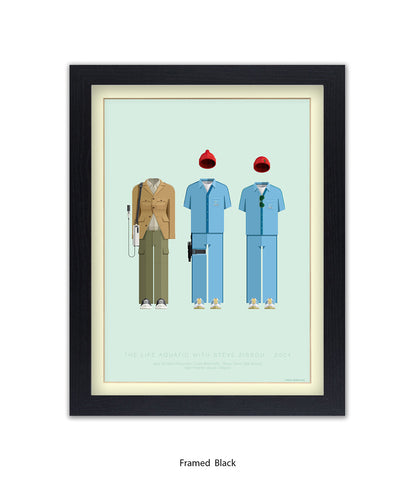 Life Aquatic Characters Fred Birchal Art Print