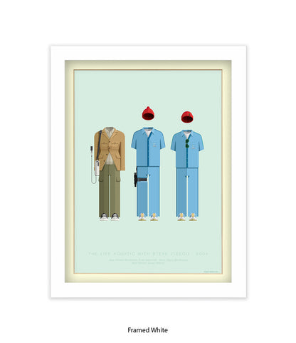 Life Aquatic Characters Fred Birchal Art Print