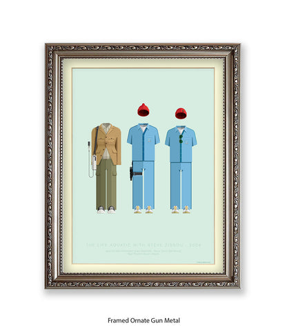 Life Aquatic Characters Fred Birchal Art Print