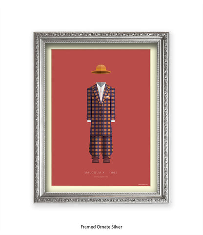 Malcolm X - Checked Suit - Shorty - Fred Birchal Art Print