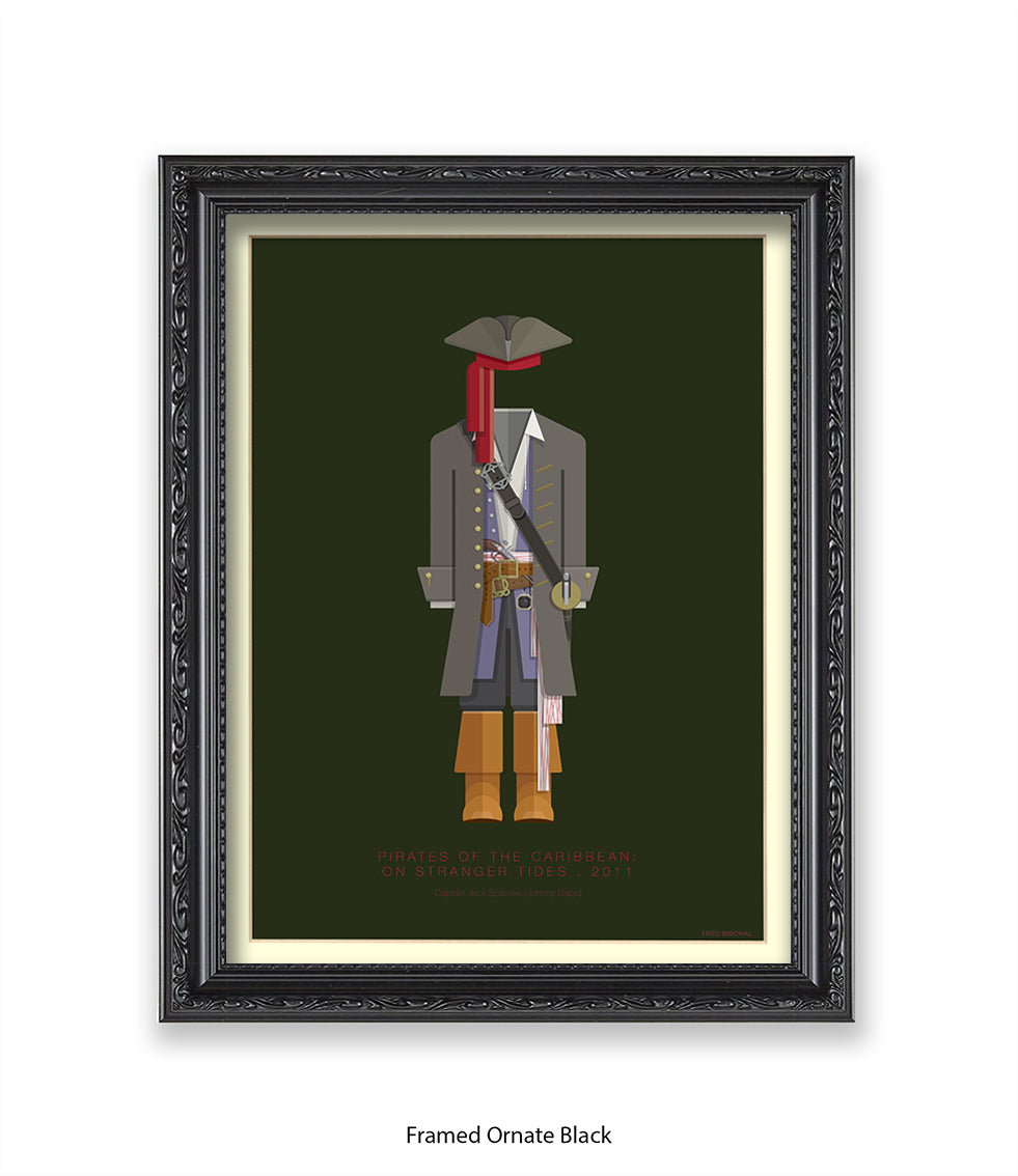 Pirates of the Carribean  Jack Sparrow Fred Birchal Art Print