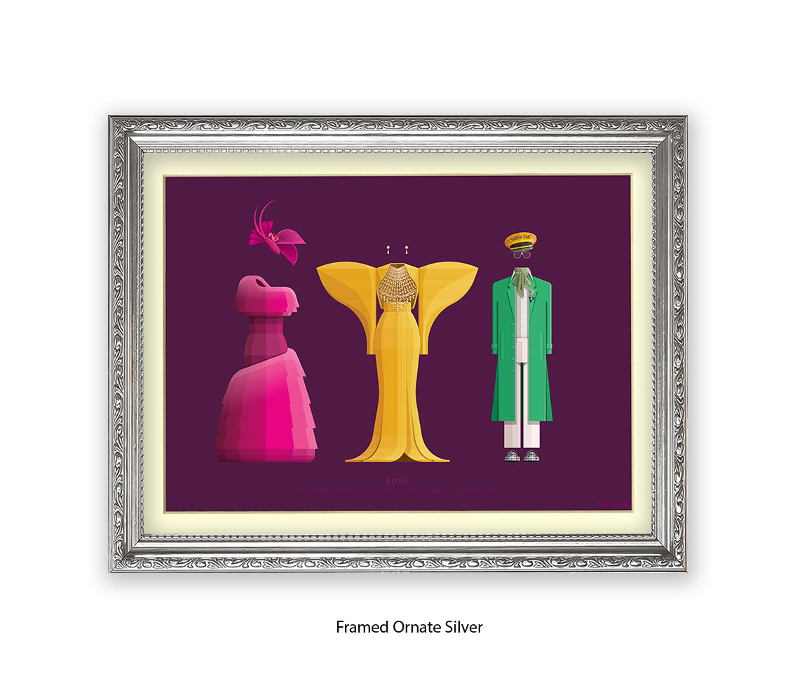 Pose - 3 Characters  Fred Birchal Art Print