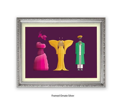 Pose - 3 Characters  Fred Birchal Art Print