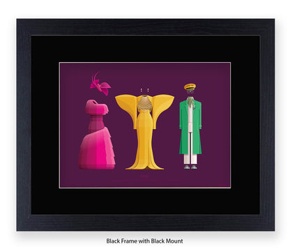 Pose - 3 Characters  Fred Birchal Art Print