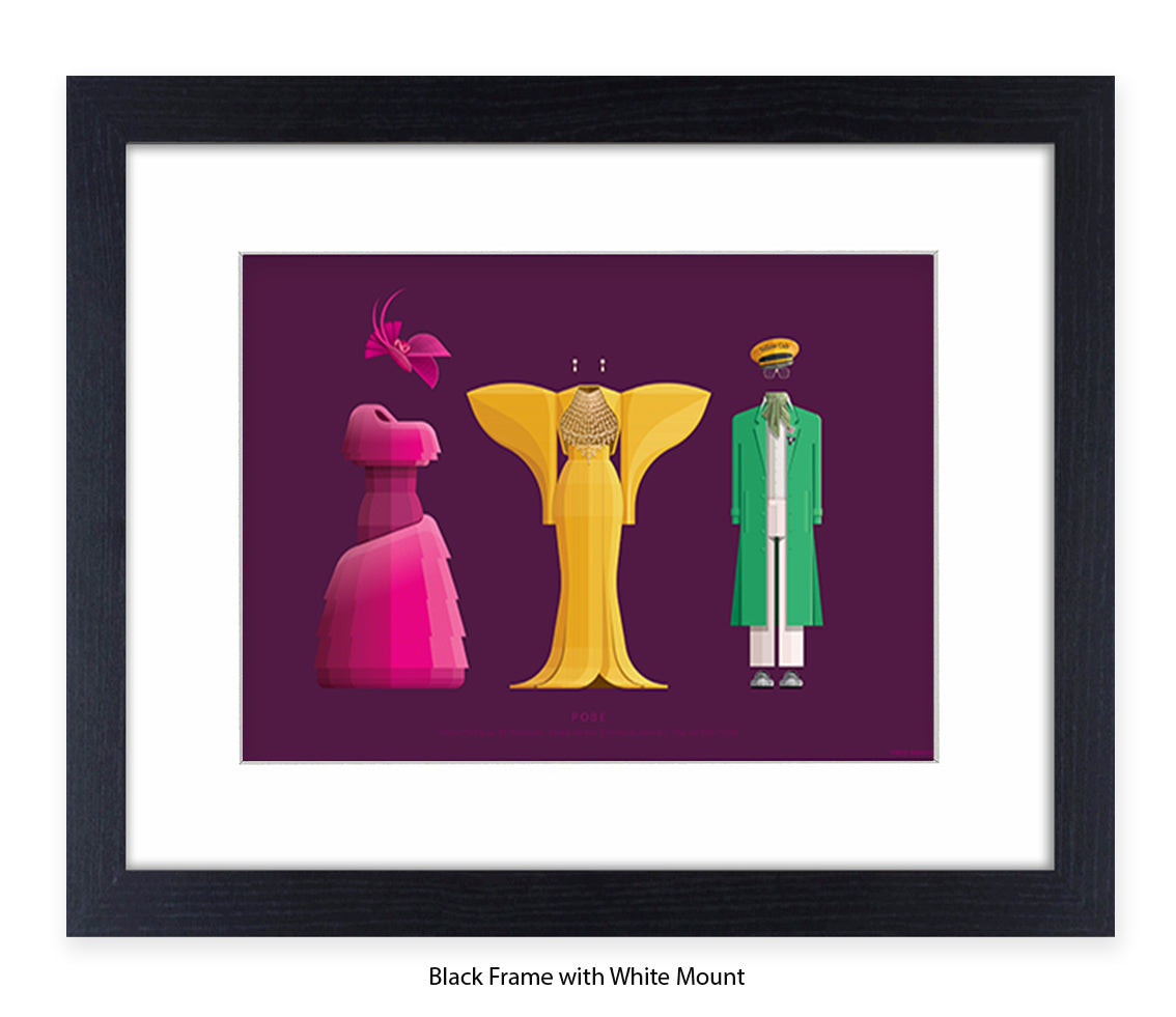 Pose - 3 Characters  Fred Birchal Art Print