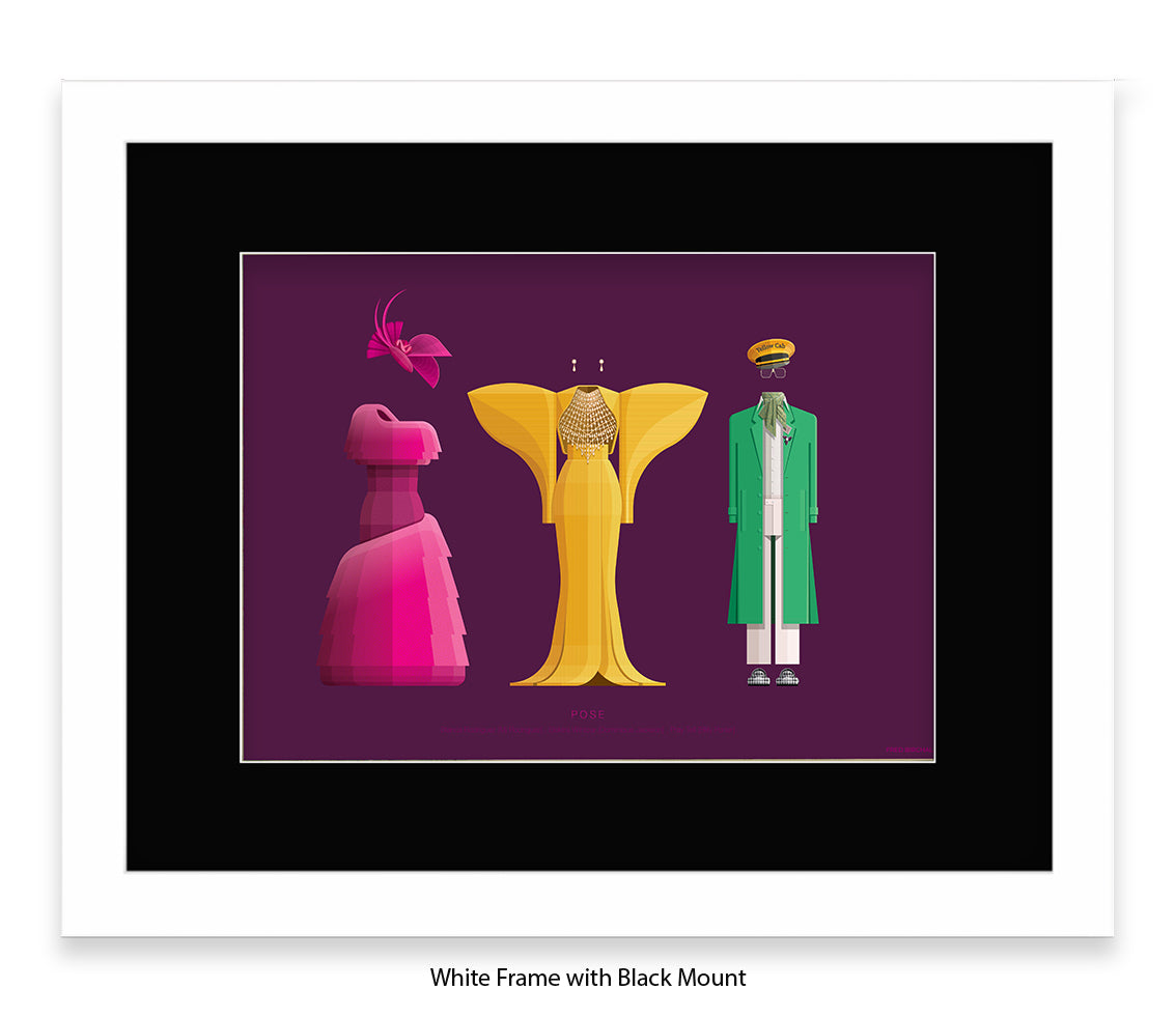 Pose - 3 Characters  Fred Birchal Art Print