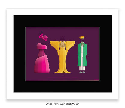 Pose - 3 Characters  Fred Birchal Art Print