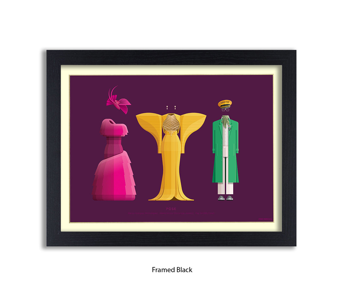 Pose - 3 Characters  Fred Birchal Art Print