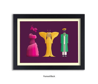 Pose - 3 Characters  Fred Birchal Art Print