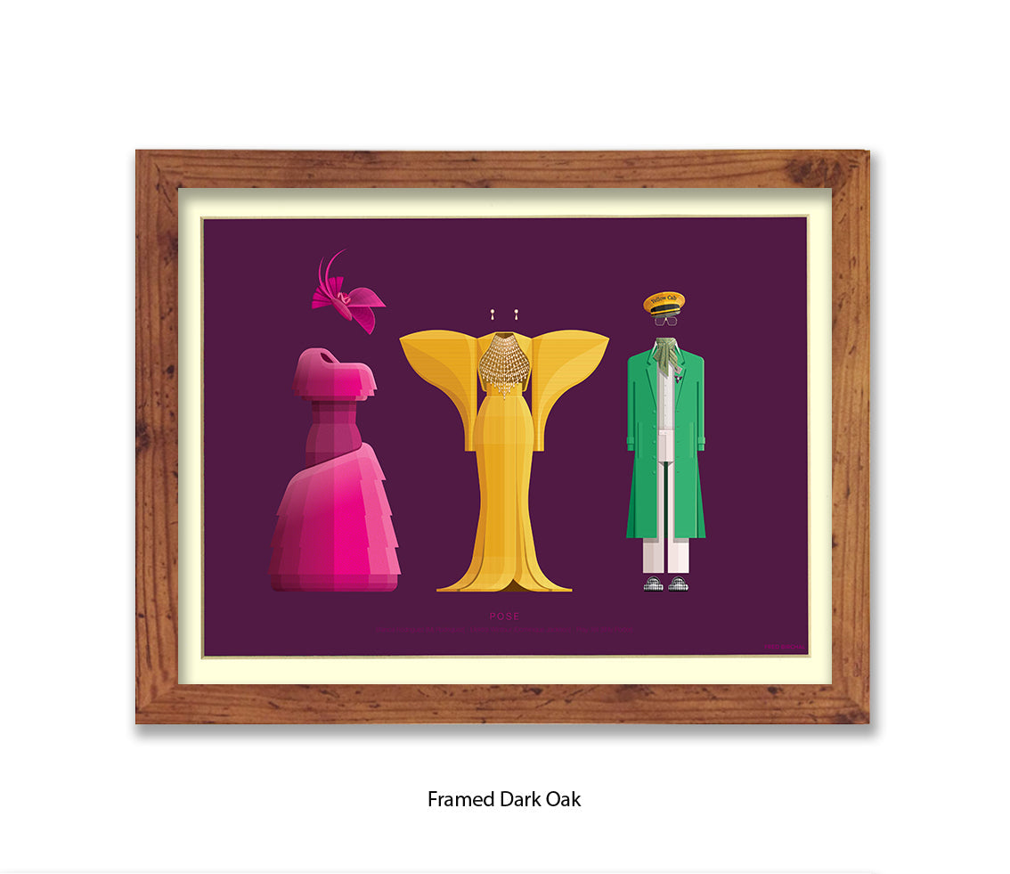 Pose - 3 Characters  Fred Birchal Art Print