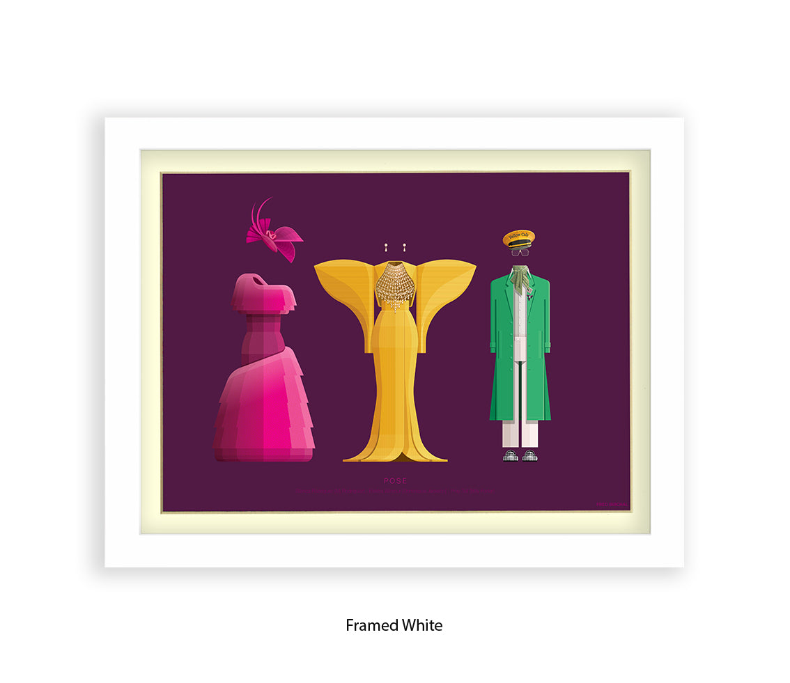Pose - 3 Characters  Fred Birchal Art Print