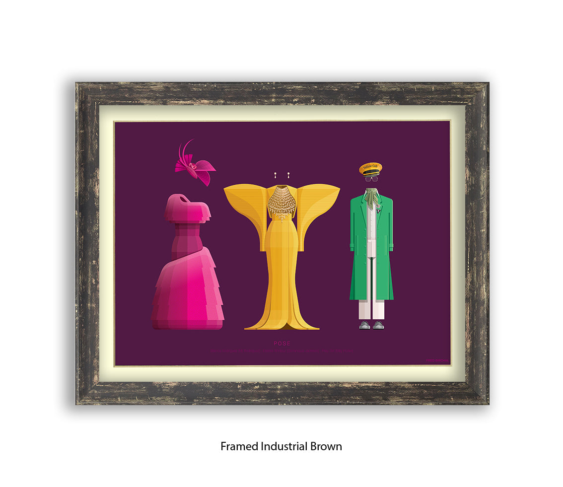 Pose - 3 Characters  Fred Birchal Art Print